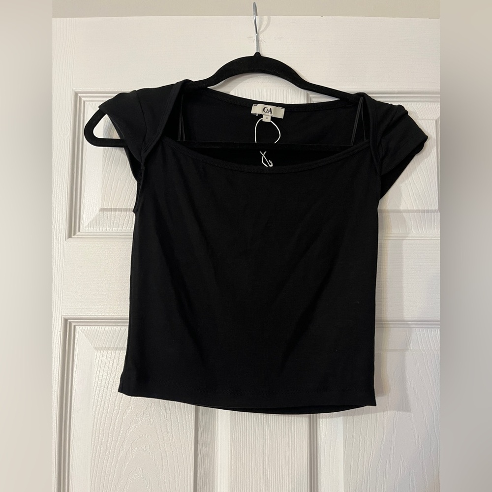 black mini top